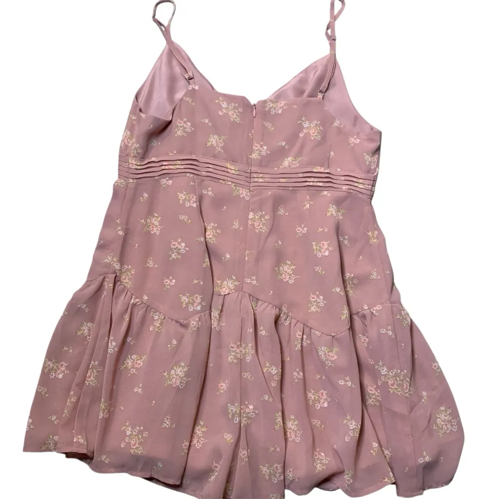 • Forever 21 floral romper pink xlarge - Image 2