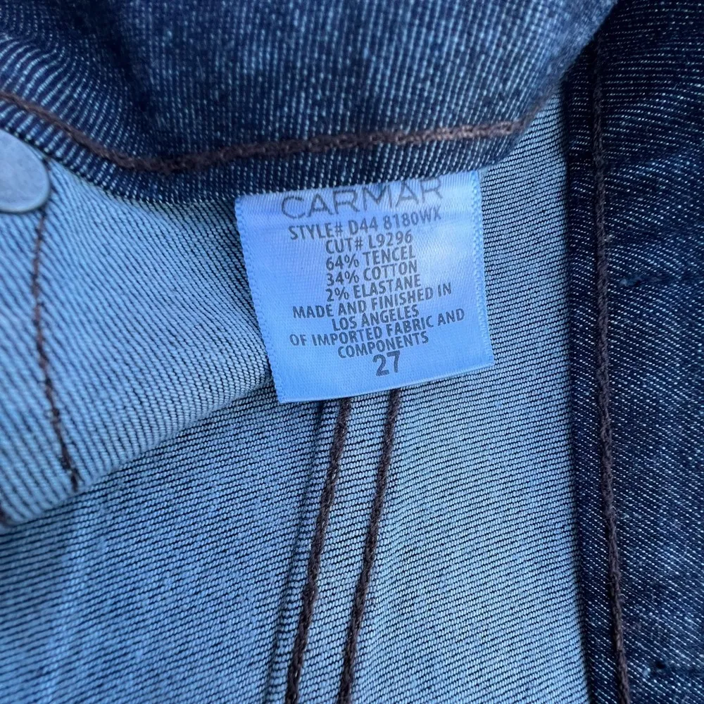 NWT Carmar Robin Style Wax Coated (faux leather) Jeans| Size: 27 - Image 9