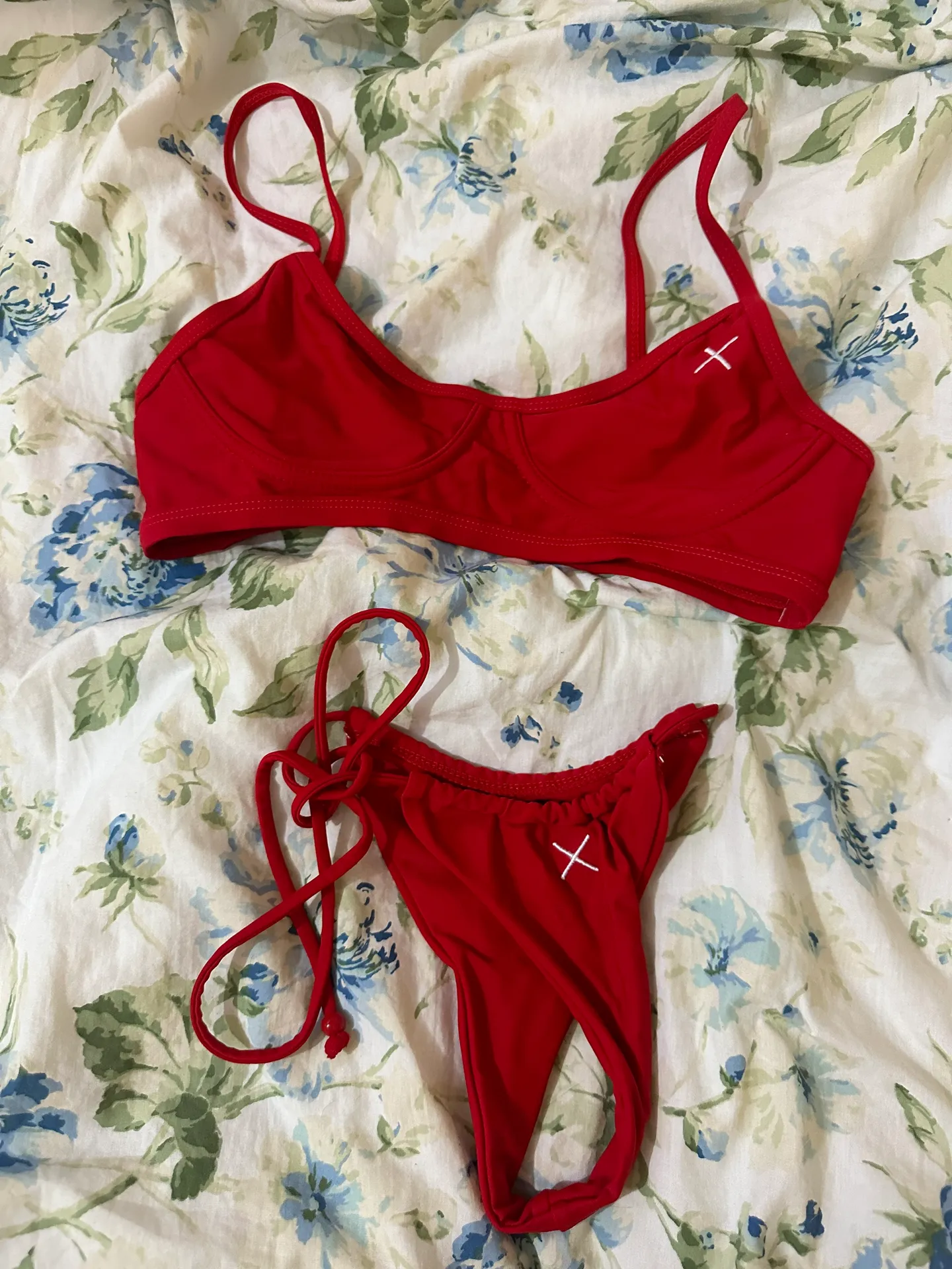 Two Piece Red Bikini - Image 3
