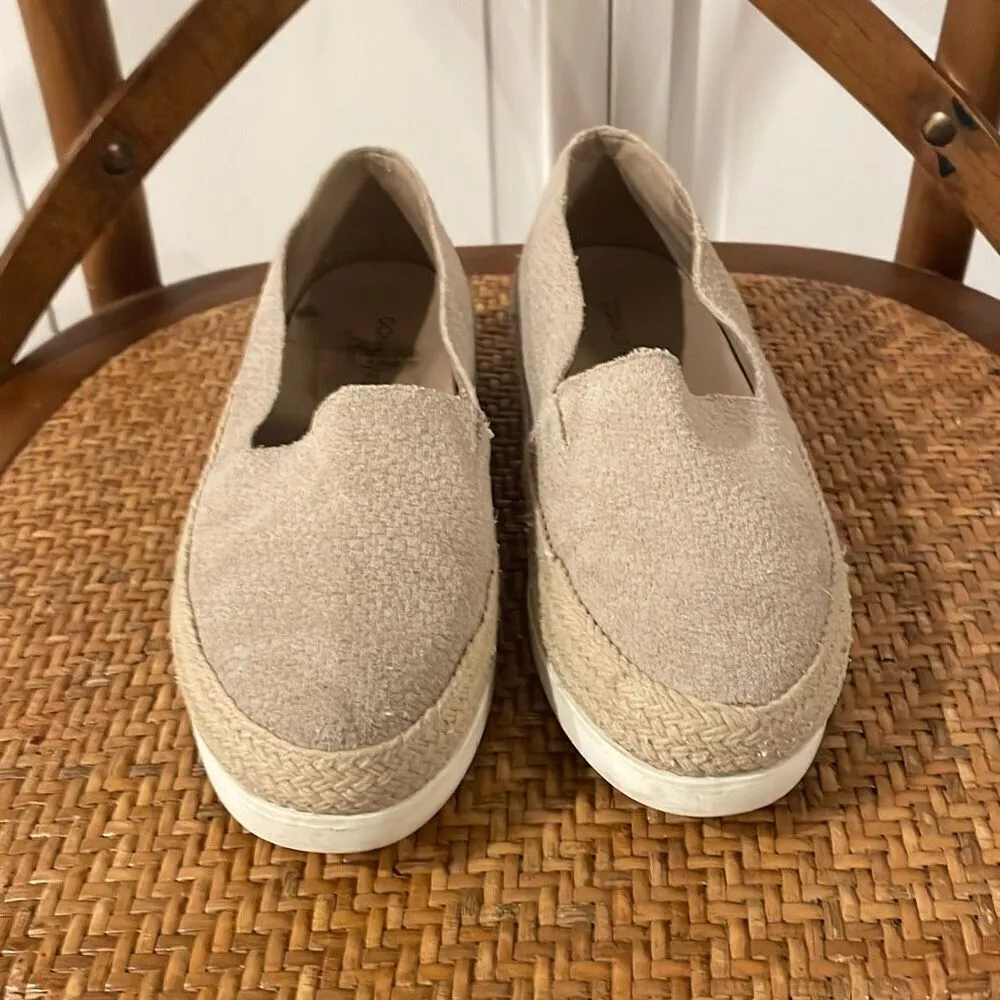 Donald J Pliner Paryn suede espadrille flats 6 Tan - Image 3