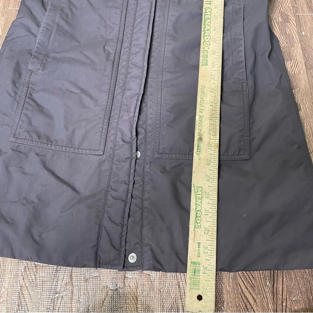 Lands’‎ End Womens Hooded Canvas Barn Chore Coat Parka Jacket Size Small - Image 9