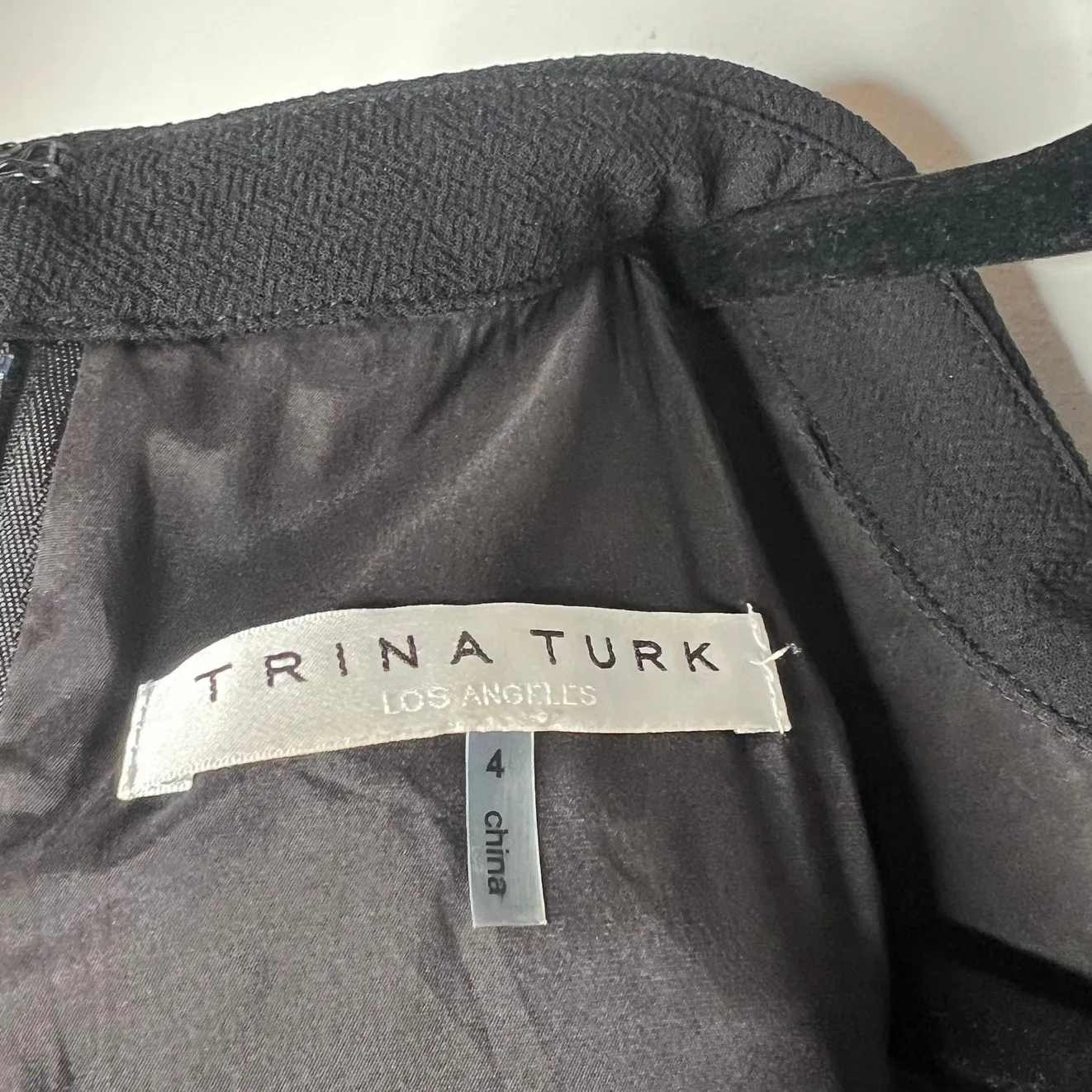 Trina Turk Crystal Collared Mini Dress Size 4 - Image 3