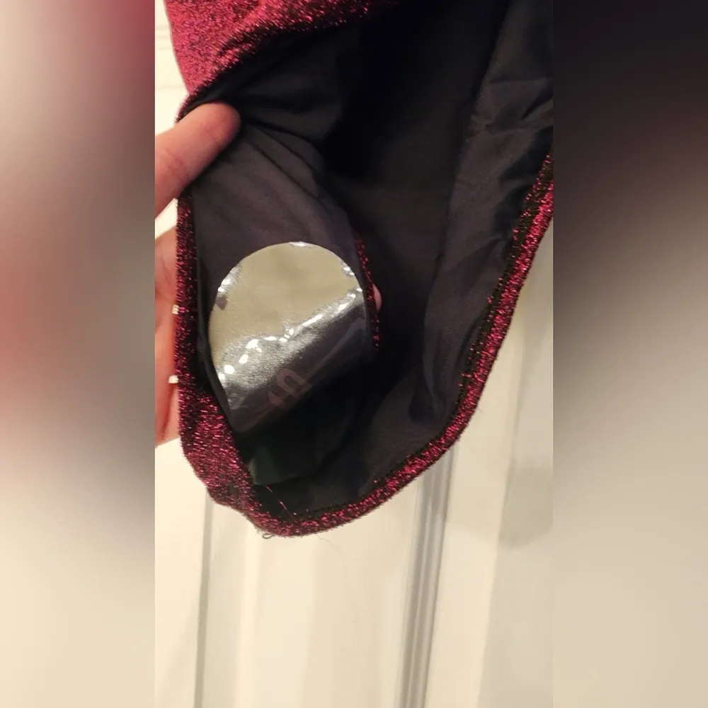 PQ Swim Garnet Ruched One Piece Women’s Strapless Burgundy Swimsuit Size Small Red - Image 11