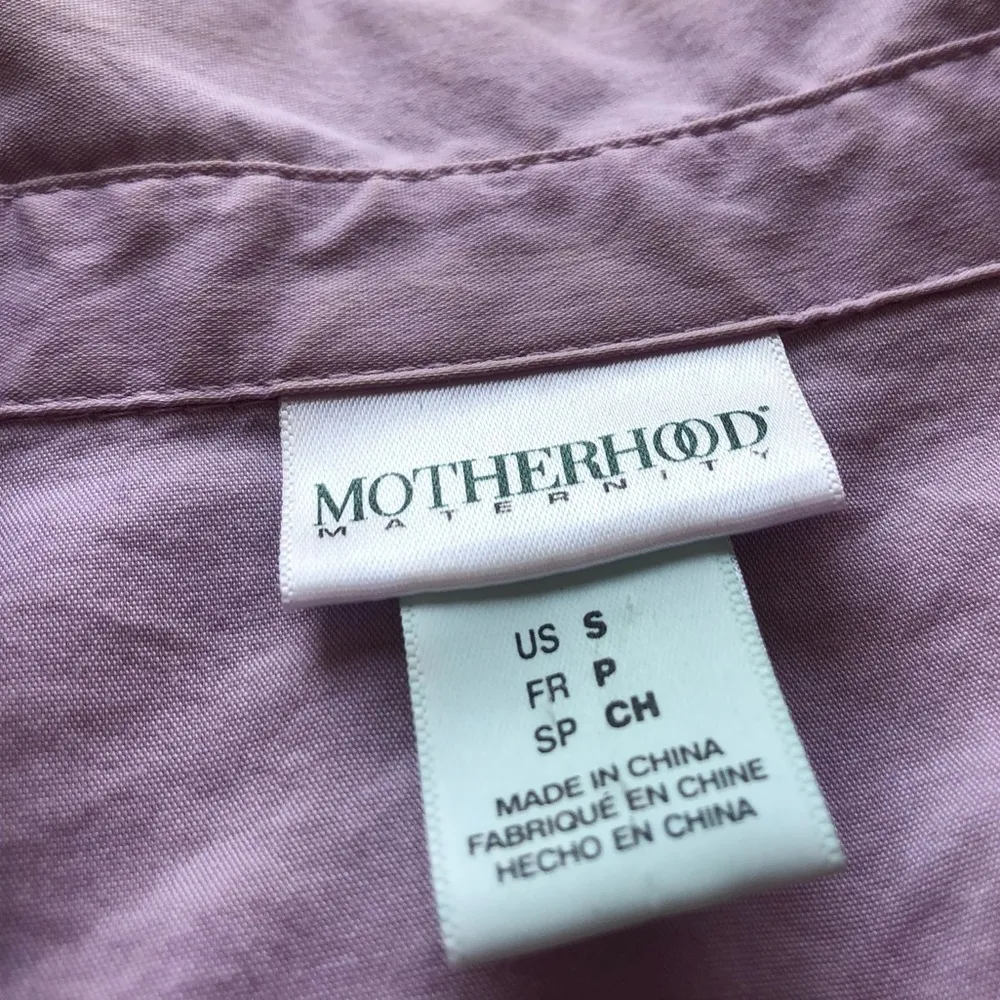 Motherhood Maternity 3/4 sleeve purple blouse top - Image 5