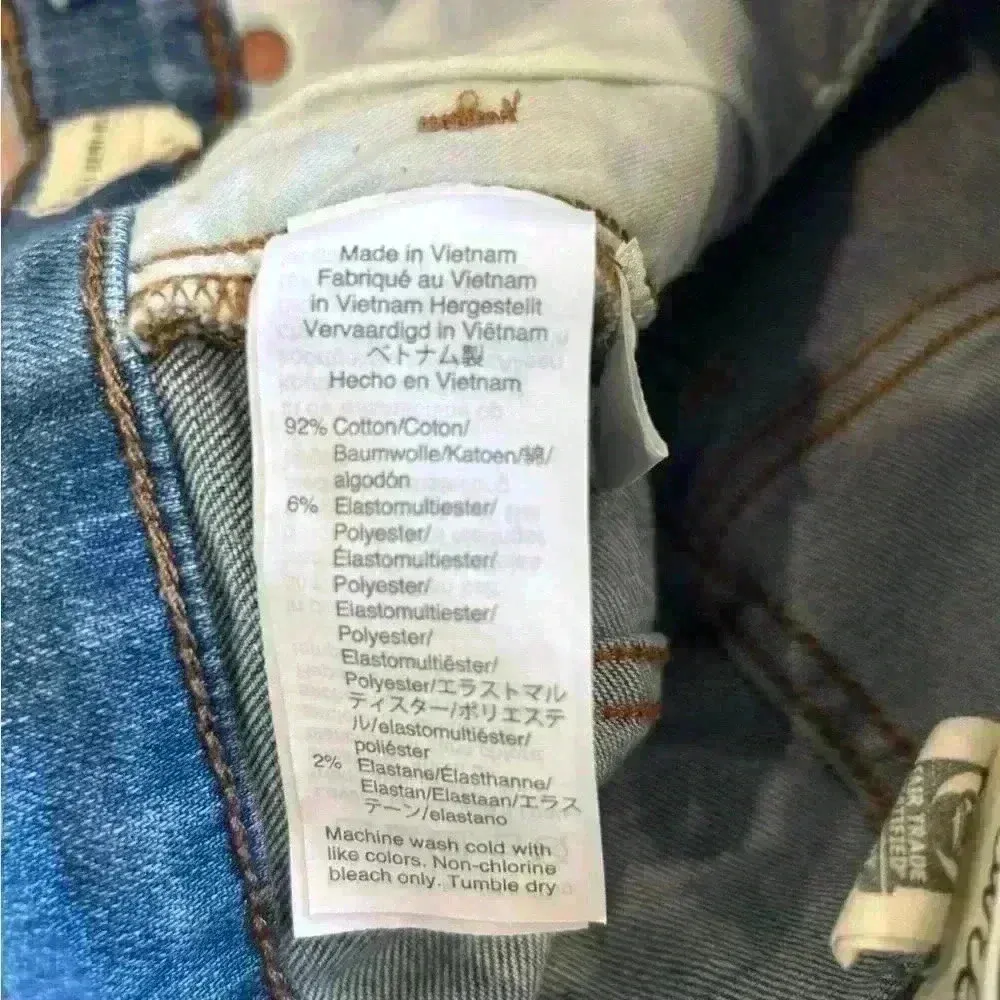 Madewell Cali Demi-boot high rise blue jeans in size 23 - Image 7