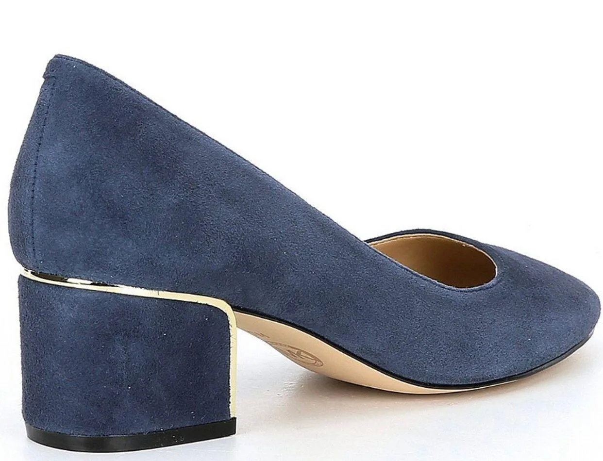 NEW  Lana Pump Navy Blue Suede Heels - Image 4
