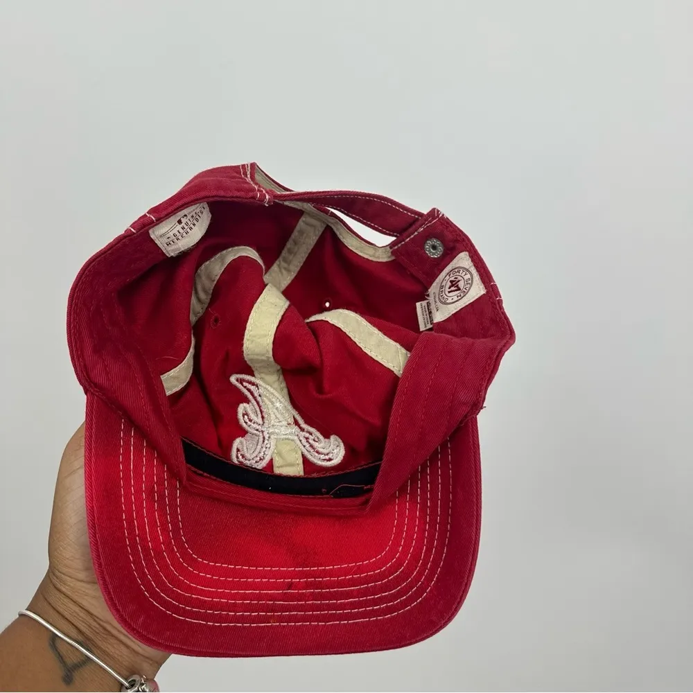 Alabama Crimson Tide Custom Bleach Splatter Dad Hat OS Embroidered Football - Image 6