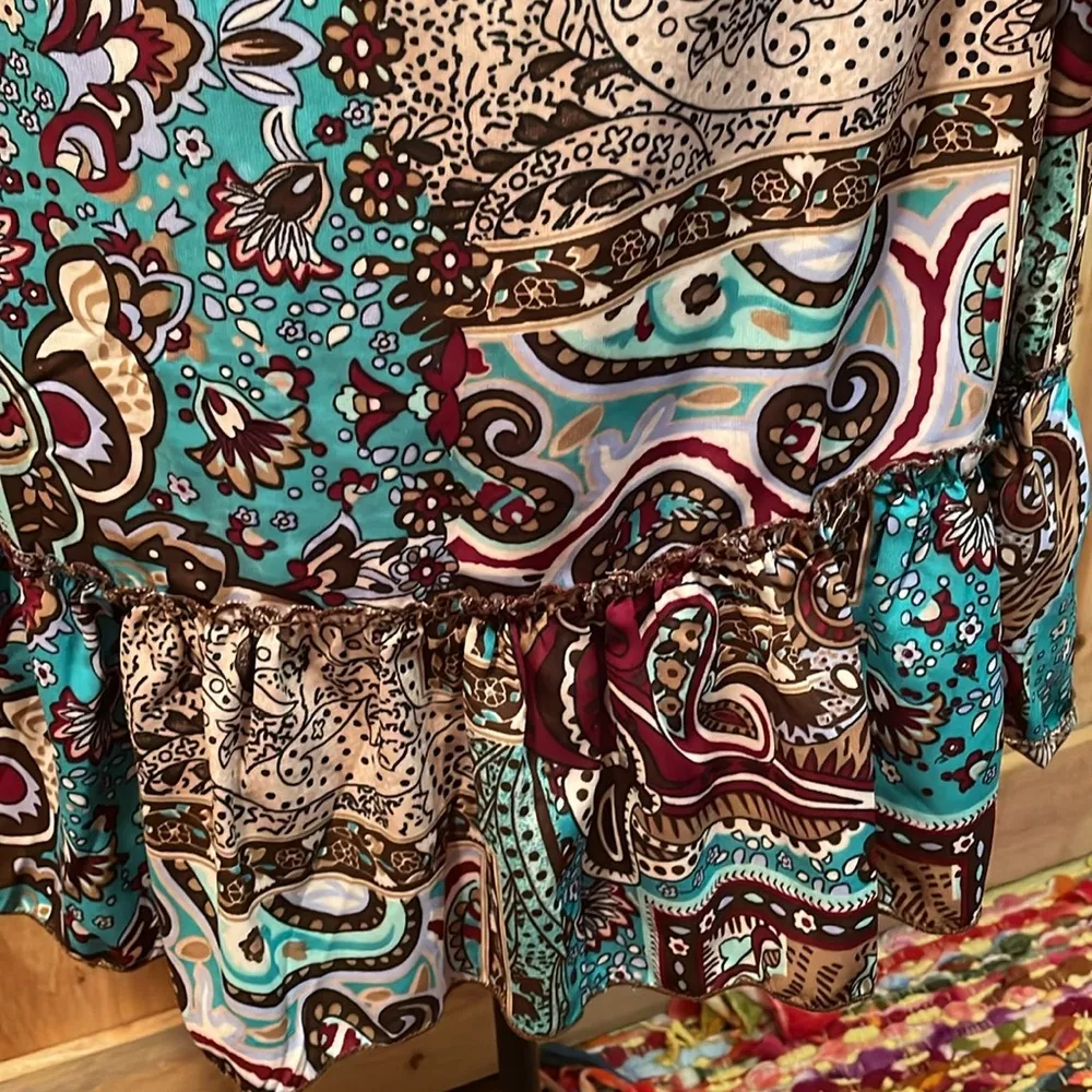 🍃🍃🍃BOGOHO 🍃🍃🍃Earthbound Trading Co. Paisley Print MIDI - Image 5