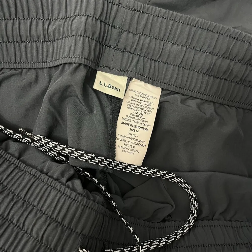 LL Bean Outdoor Sport Shorts Size Medium Women's Gray UPF 50+ Athletic - Image 6