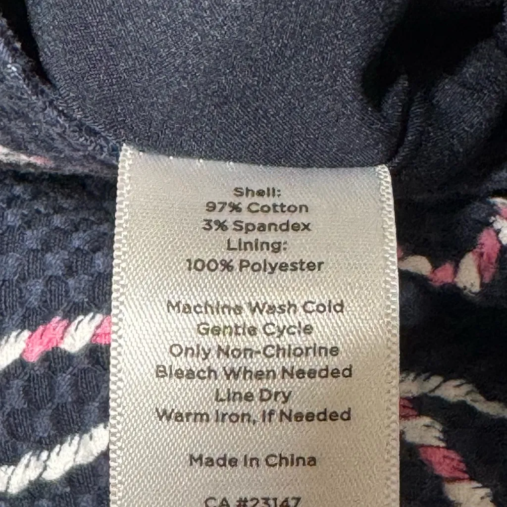 Talbots Blue & Pink Seashell & Starfish Pencil Skirt 6 Small - Image 9