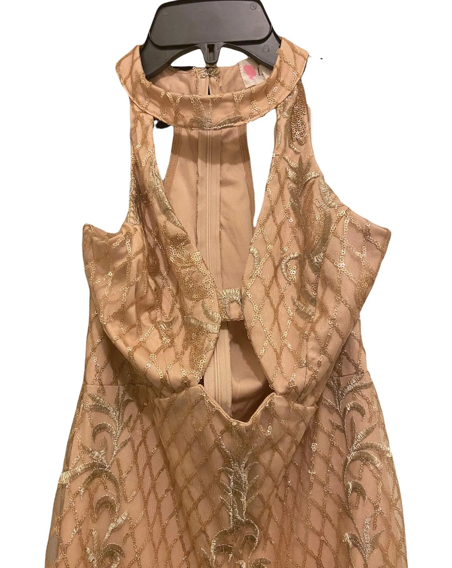 L'ATISTE Gold Sequin Jumpsuit - Image 2