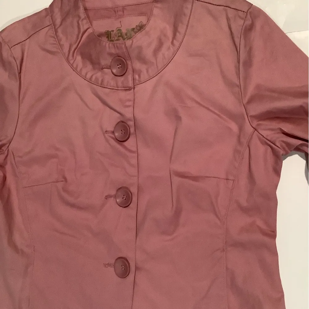 Live a Little Pink Button-Up Blazer - Image 8