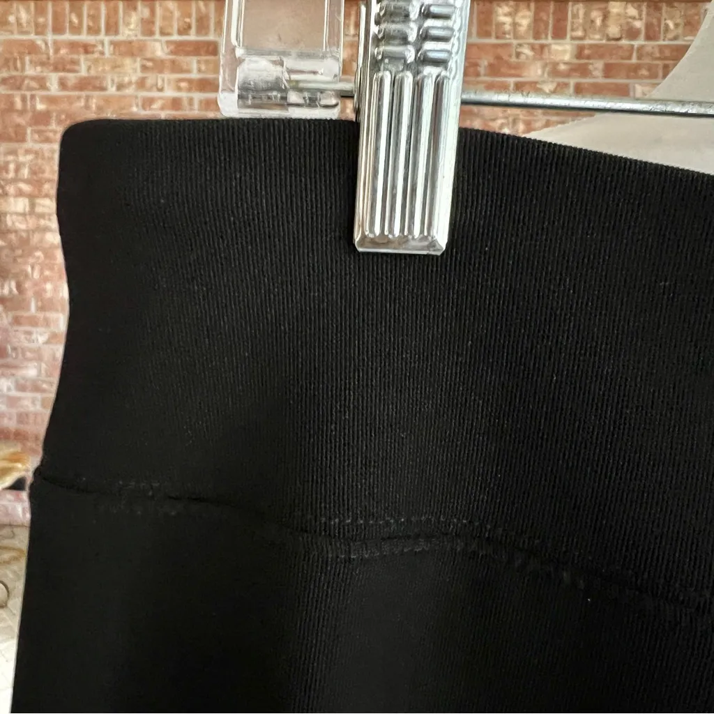 Boston Proper Travelers Skirt Black Knee Length Pencil Knit L - Image 4