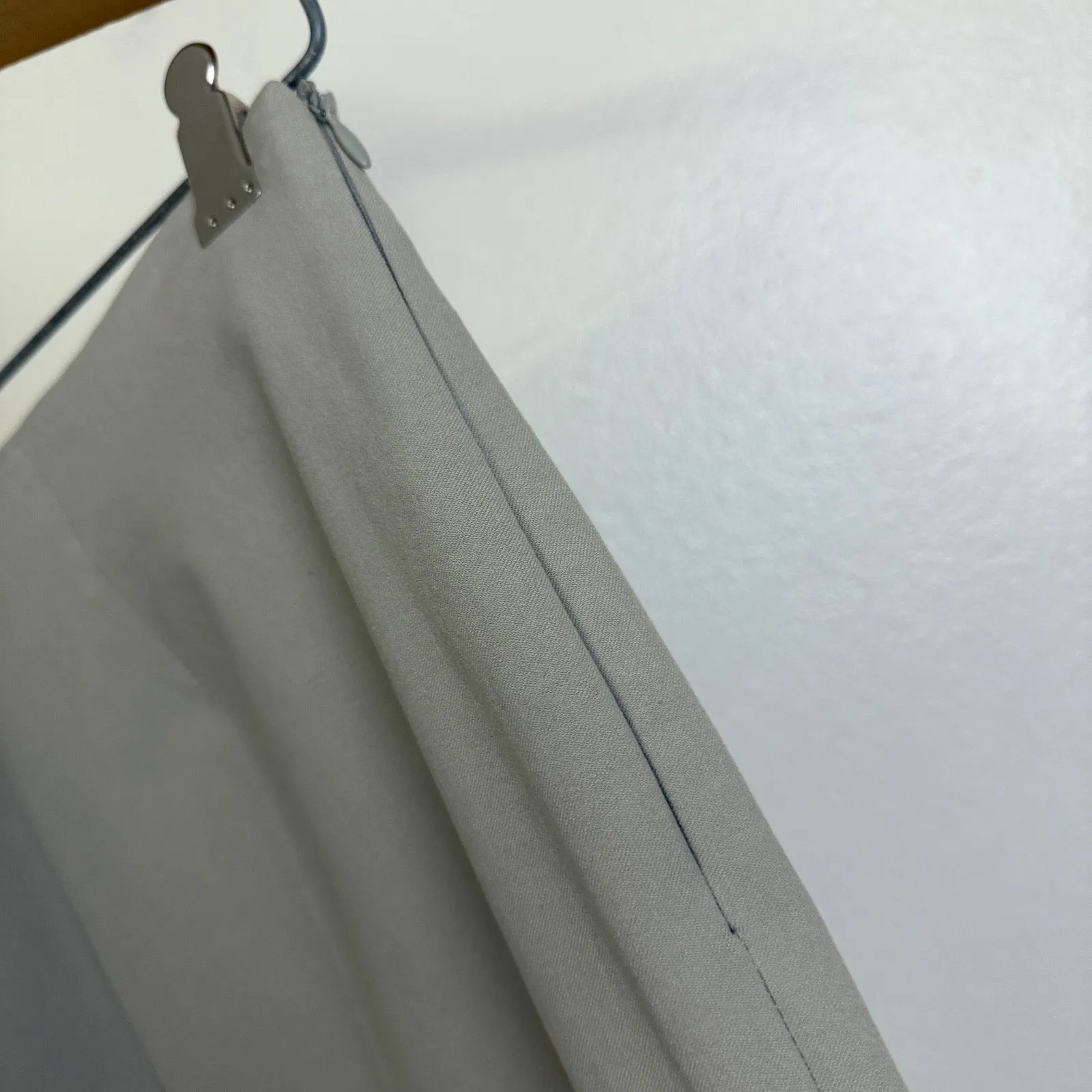 Piazza Sempione Audrey Cropped Trouser Pants Women 44 Greige Pull On Career Slit - Image 3