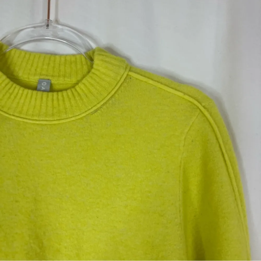 Athleta | Lavish Lime Transit Crewneck Merino Extra Fine Wool Blend Sweater S - Image 2