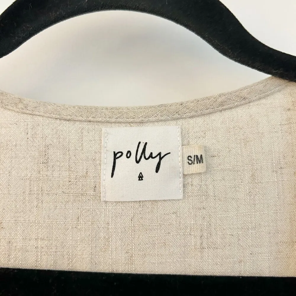 Princess Polly The Sandy Mini Oversized Dress Natural Lower Impact Size S/M - Image 6