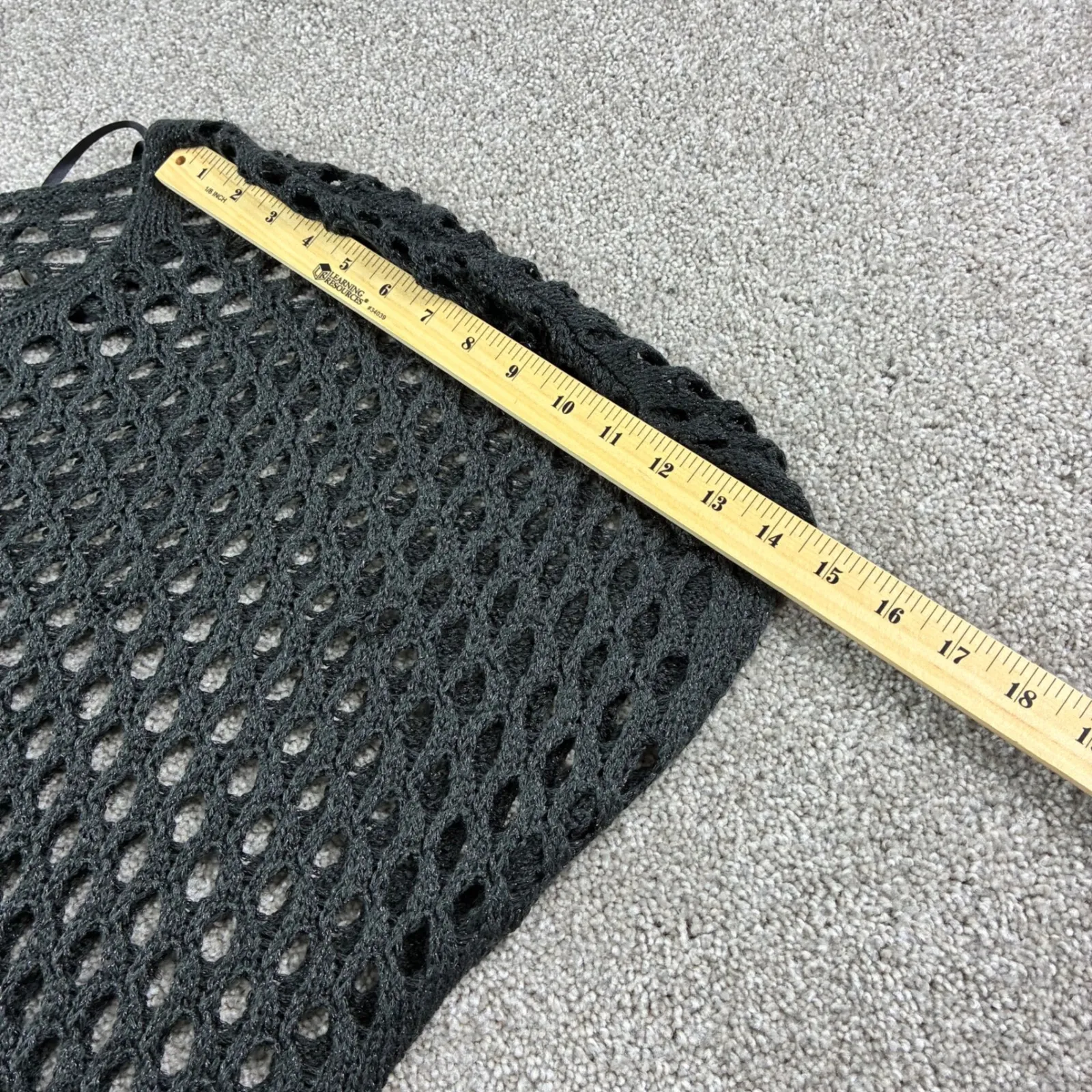 6th & Lane Women Plus Size 22/24 Charcoal Grey Crochet Open Knit Sweater Top Gray Size undefined - Image 6