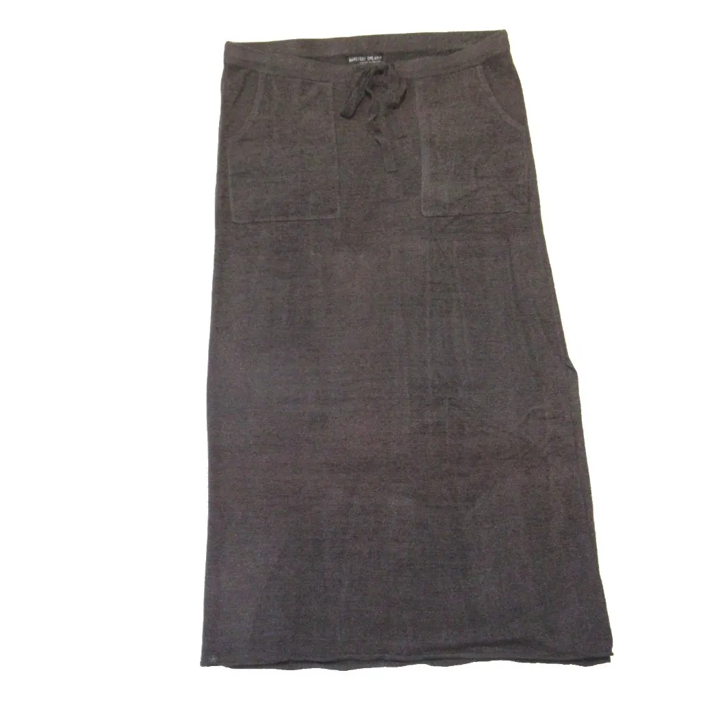 NWT Barefoot Dreams Cozychic Ultra Lite Maxi in Carbon Gray Side Slit Skirt L - Image 2