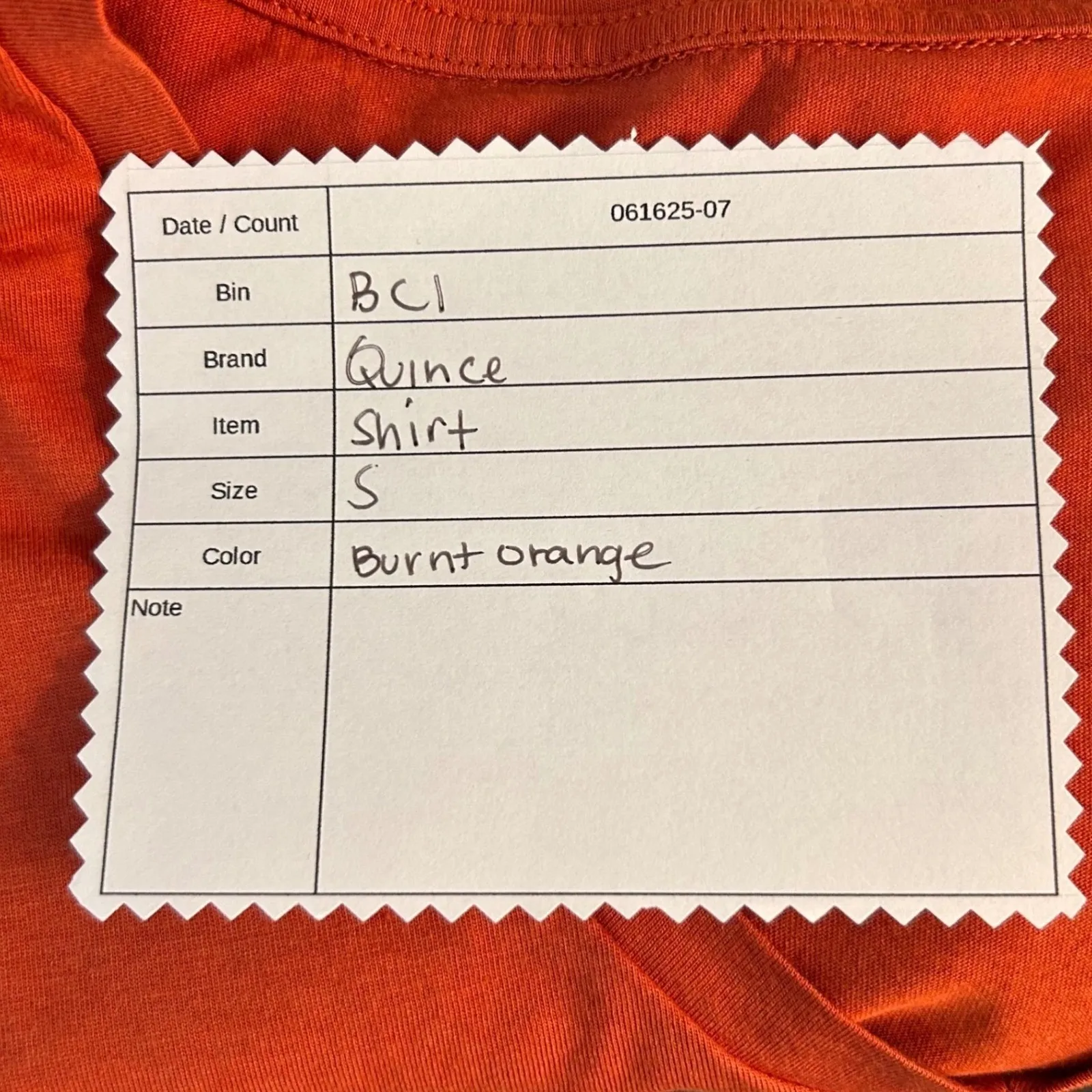 Quince Shirt‎ Orange Small - Image 8