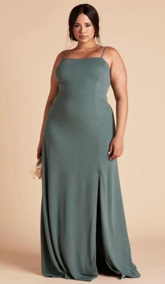 Birdy Grey Benny Tie Back Maxi Dress Crepe Sea Glass Green - Image 3