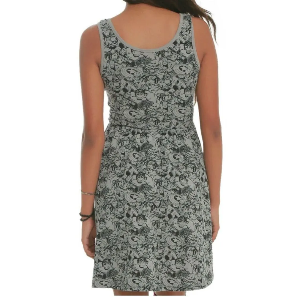 Her Universe S Fit & Flare Mini Dress Avengers Captain America Iron Man - Image 13