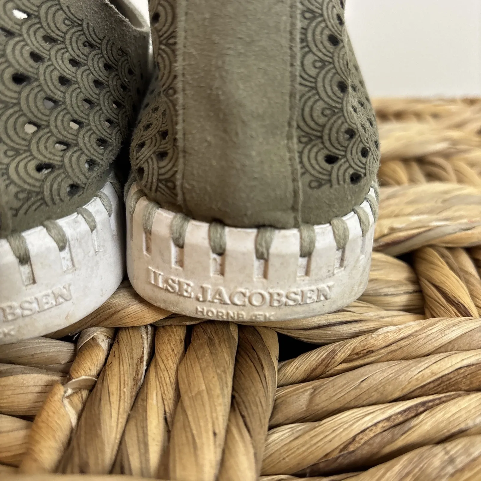 Isle Jacobsen Tulip Shoes Womens Size 36 6 Army Green Slip On Casual Comfort - Image 9