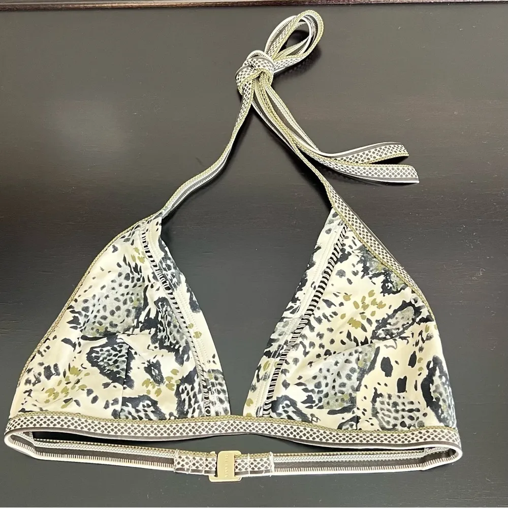 Ted Baker Bahli Quartz Print Triangle Bikini Top, removable vanity cups, S/M - Image 7
