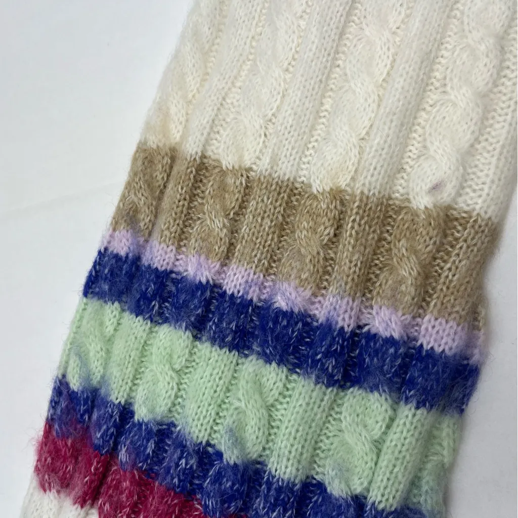 Scotch & Soda Brushed Mid-length Striped‎ Cardigan Womens Size XL Wool Blend NEW - Image 14