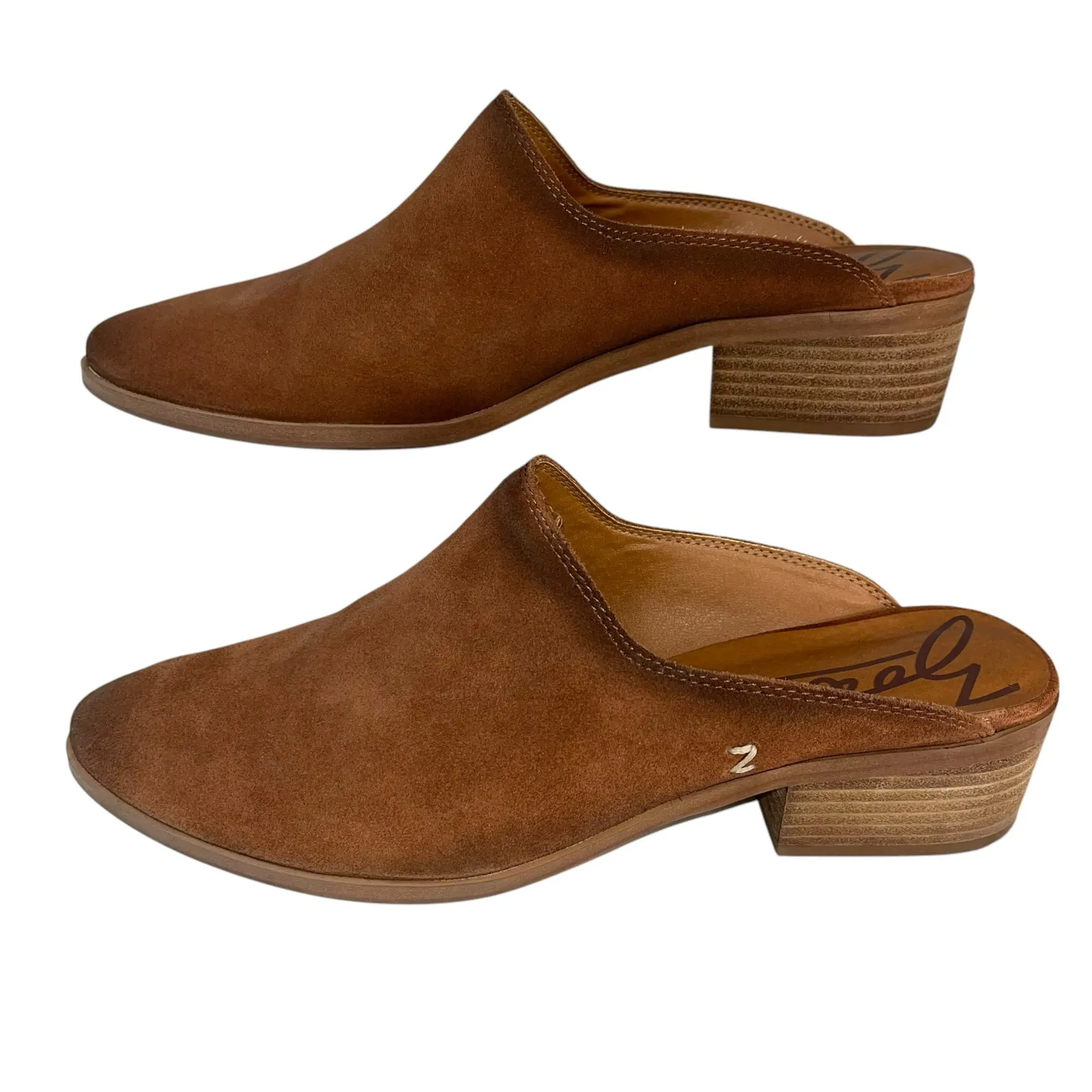 Zodiac Women’s Brown Leather Boho Western Cowgirl Neutral Minimalist Mule 9.5‎ - Image 4
