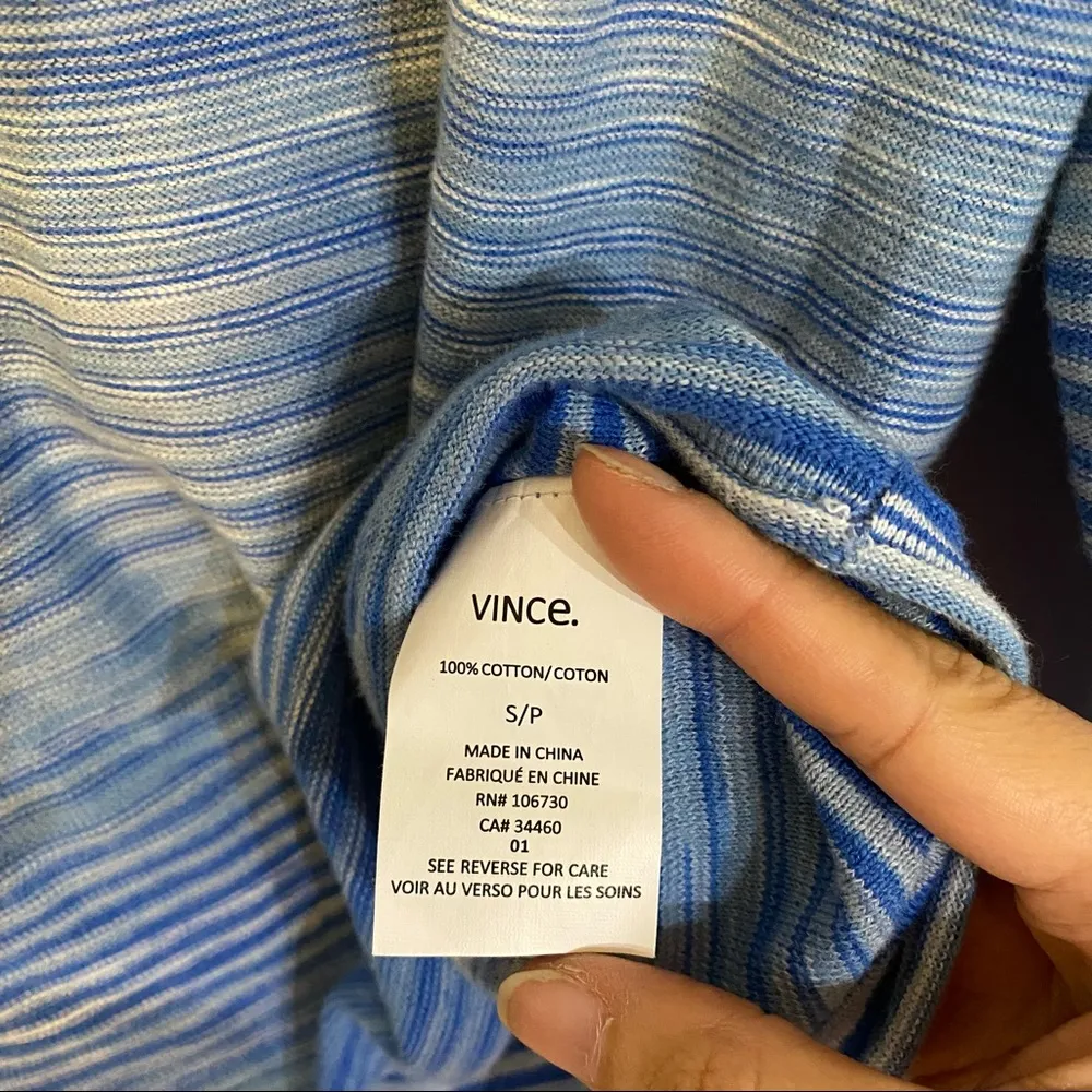 Vince Blue Ombre Lightweight Sweater Top Size Small - Image 6