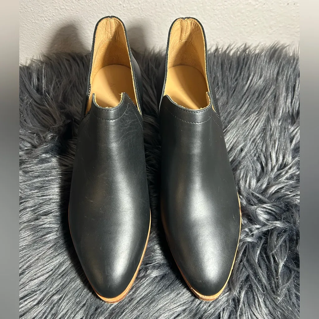 Nisolo by Anthropologie Mia Everyday Ankle Bootie Leather Ankle Boots Sz 7.5 Black - Image 6