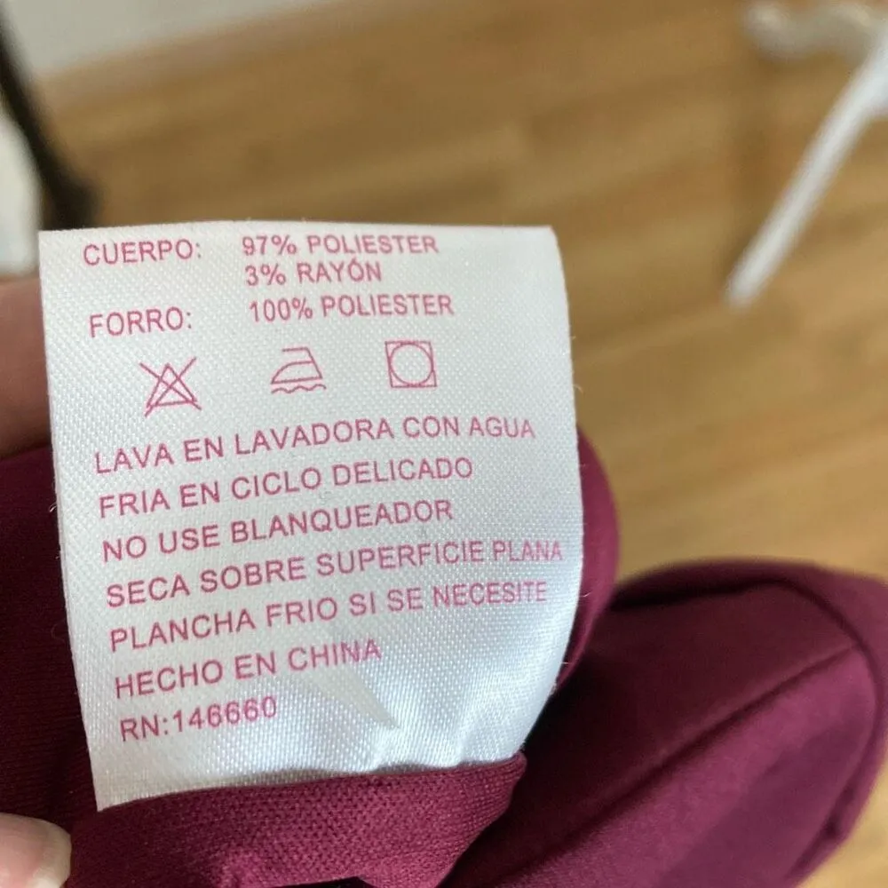 Kimi + Kai Maternity Rouched Dress‎ Size Medium Purple - Image 9