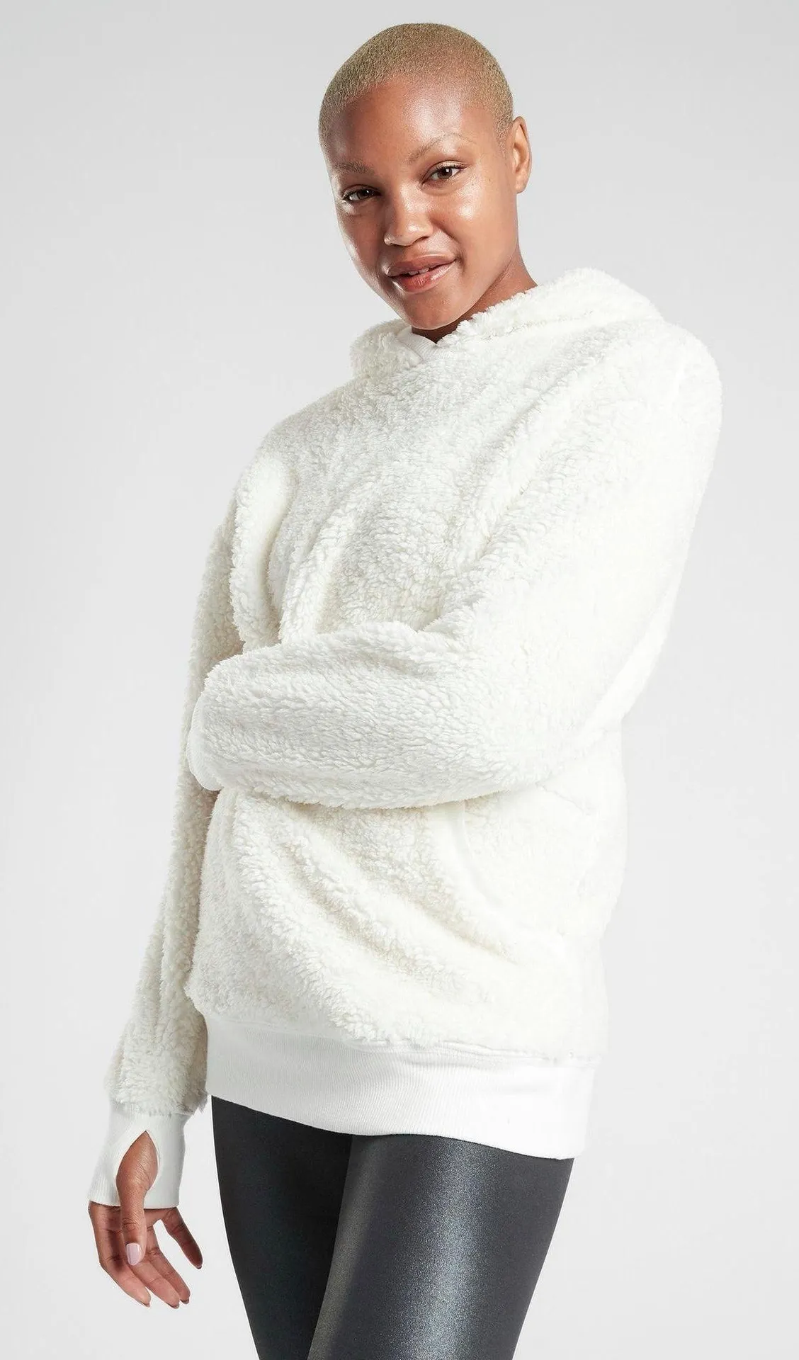 Athleta Reversible Sherpa Hoodie - Image 2