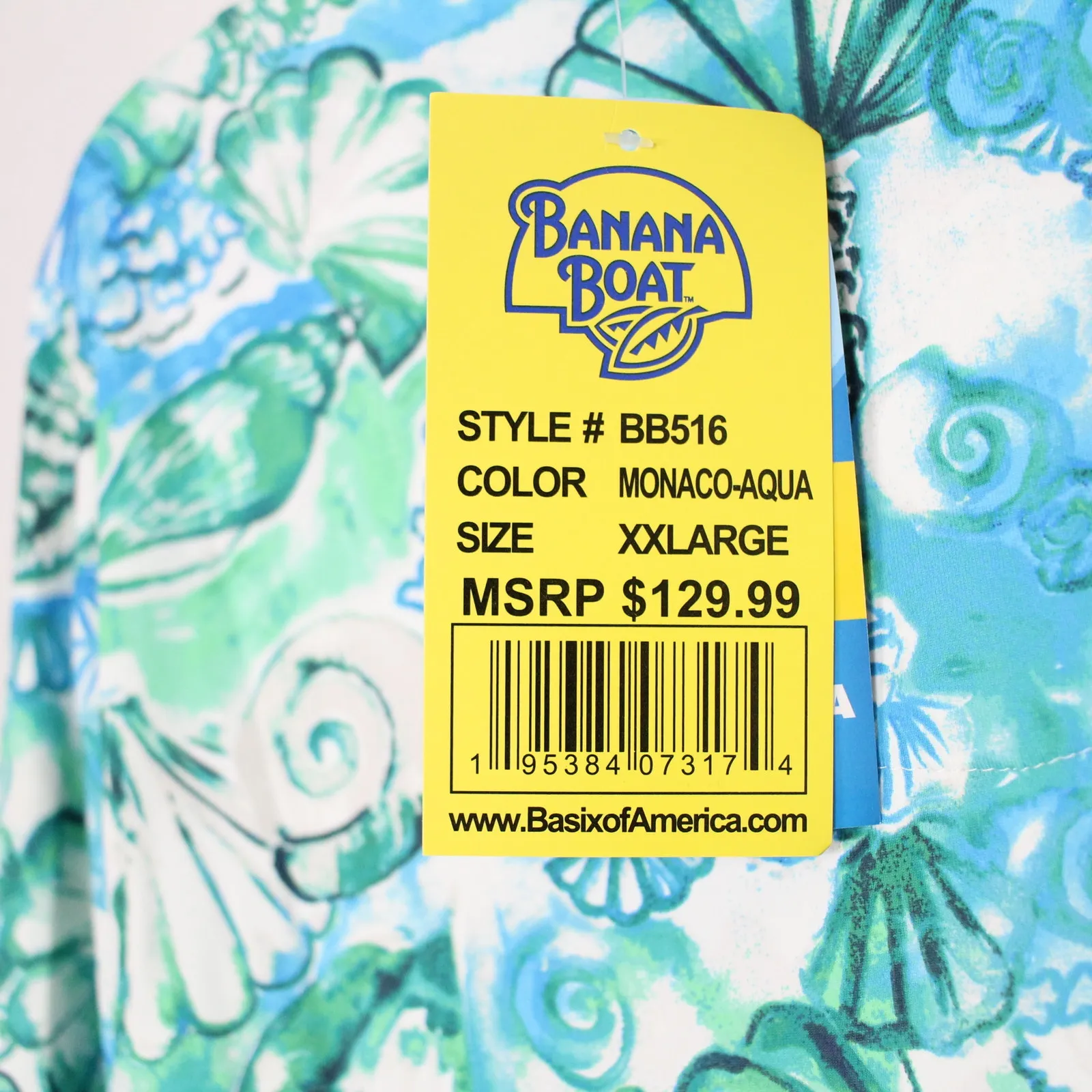 Banana Boat UPF 50+ Women's Three Quarter Tank Floral Dress Size XXL NWT Blue - Image 5