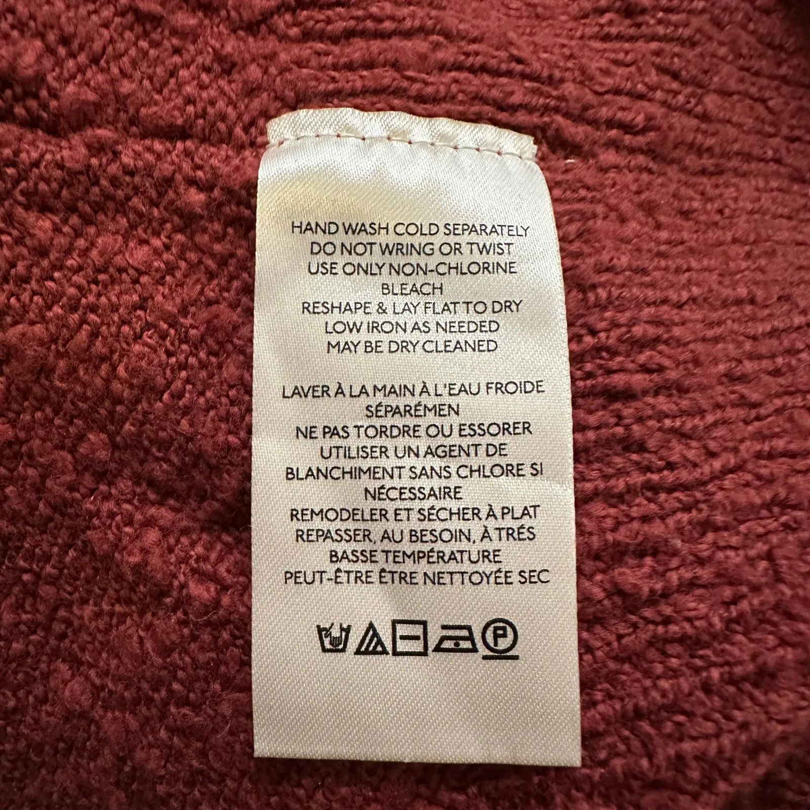 Free People rust red button front knit cardigan sweater size S - Image 8