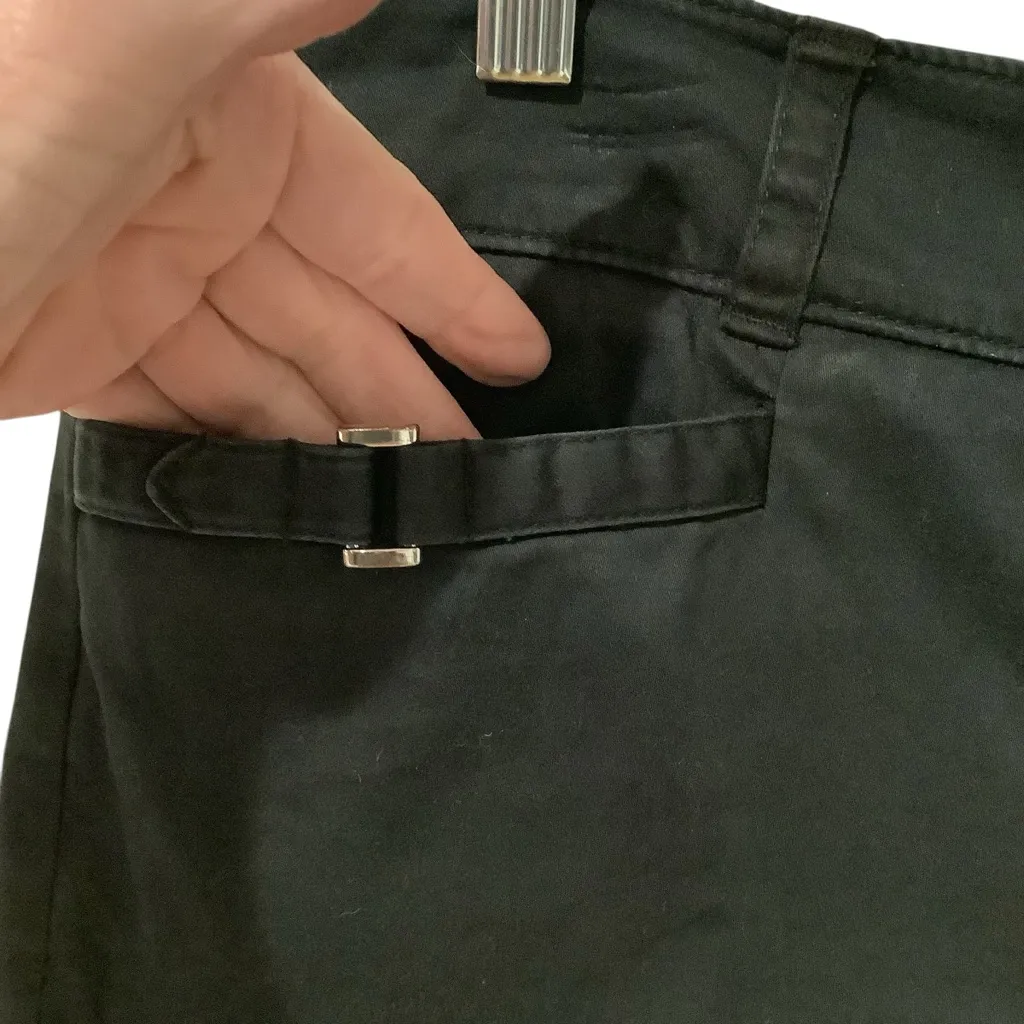 White House Black Market Black Shorts, Silver Accents Classic Fit. Size 10 - Image 3