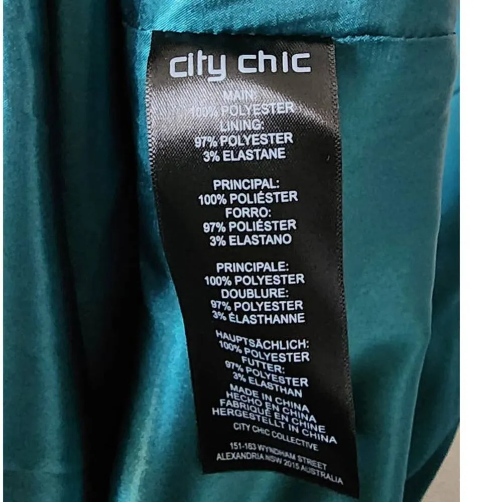 City Chic Love Story Dress in Turquoise Large 20 NWT - Image 8