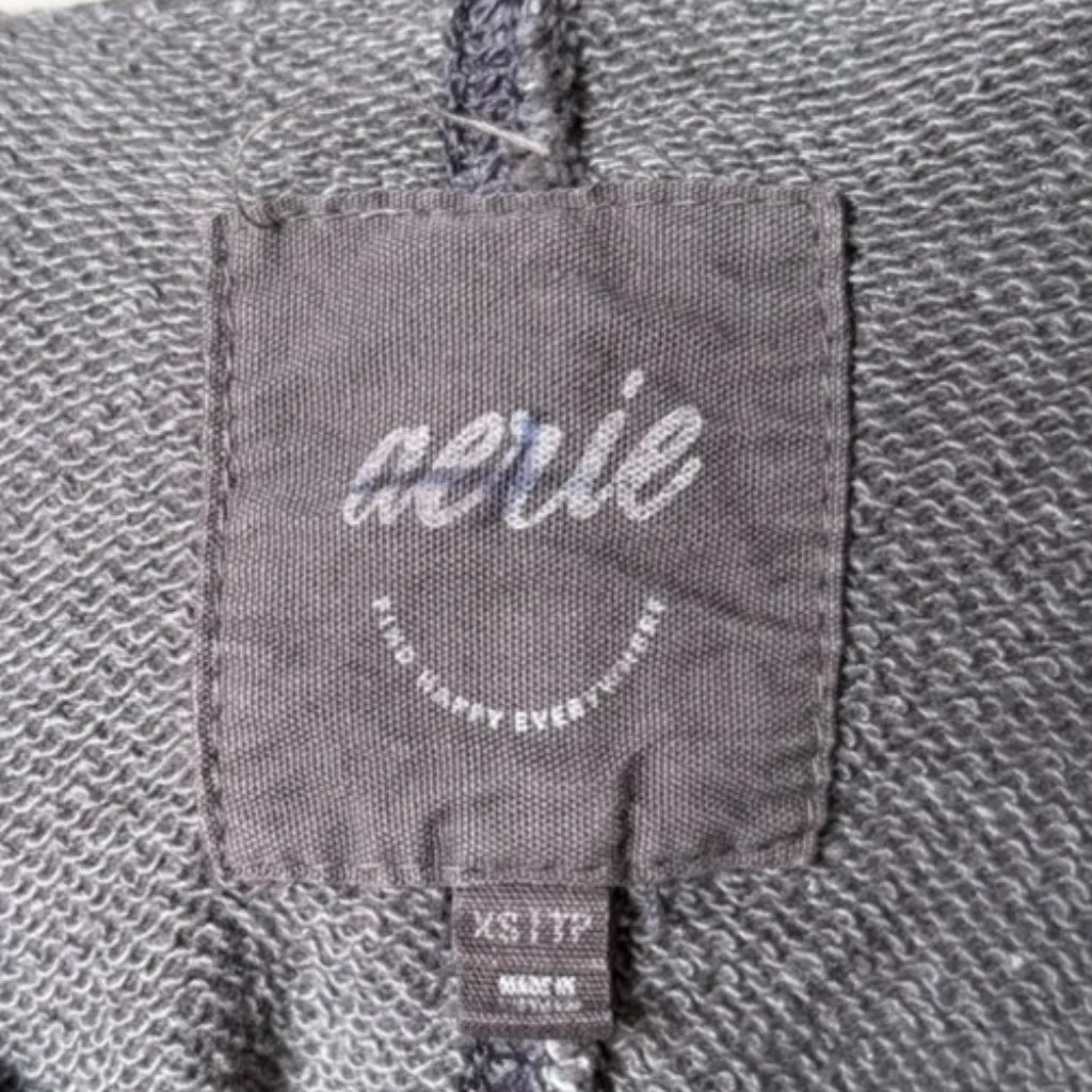 Aerie Gray Oversized Crewneck Women's XS - Image 8