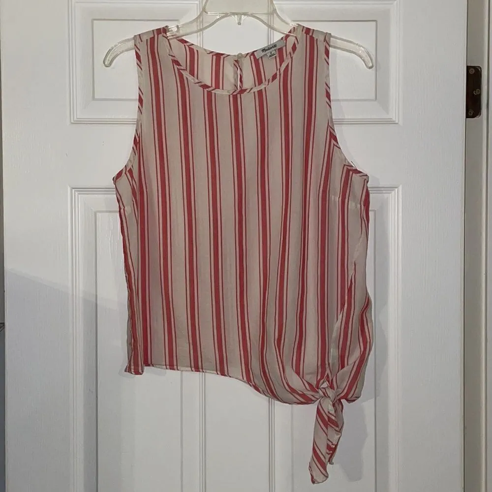 ✨Madewell Side-Tie Tank in Marcia Stripe - Image 4