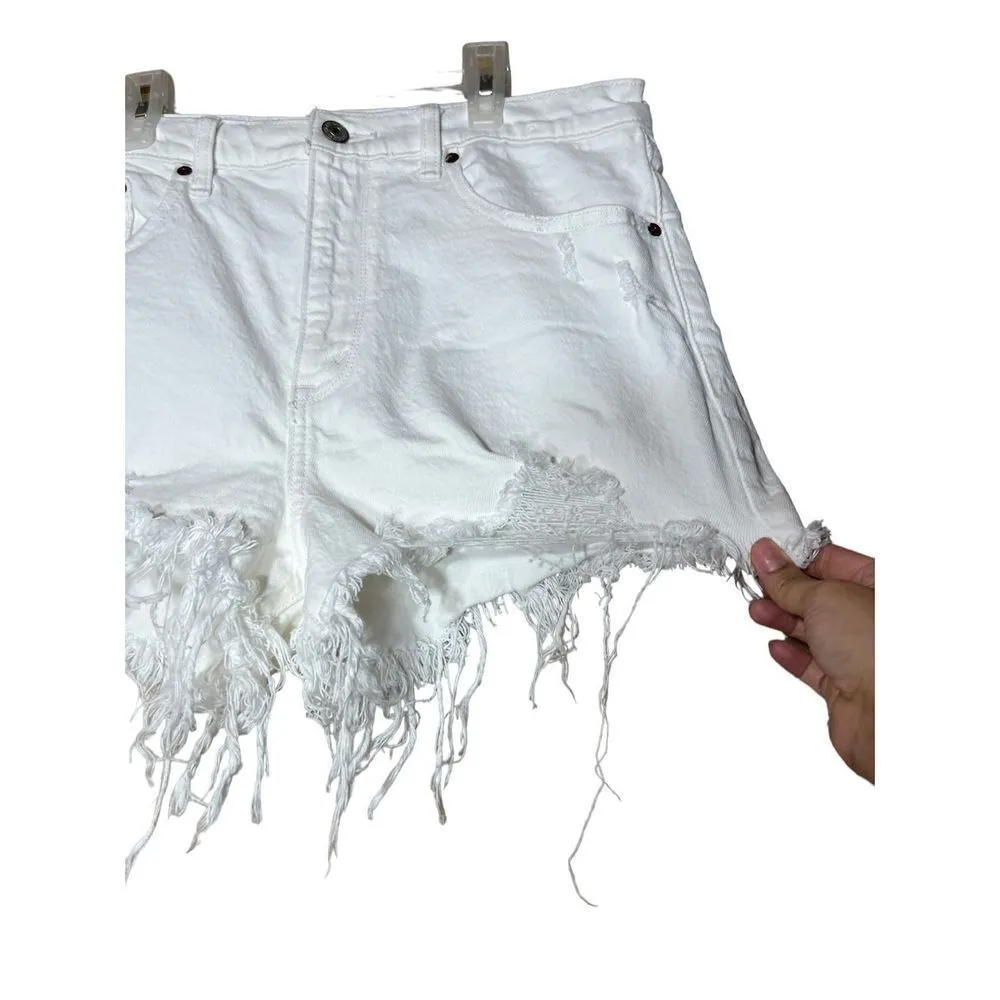 Abercrombie & Fitch High Rise Mom Shorts Size 30/10 - Image 4