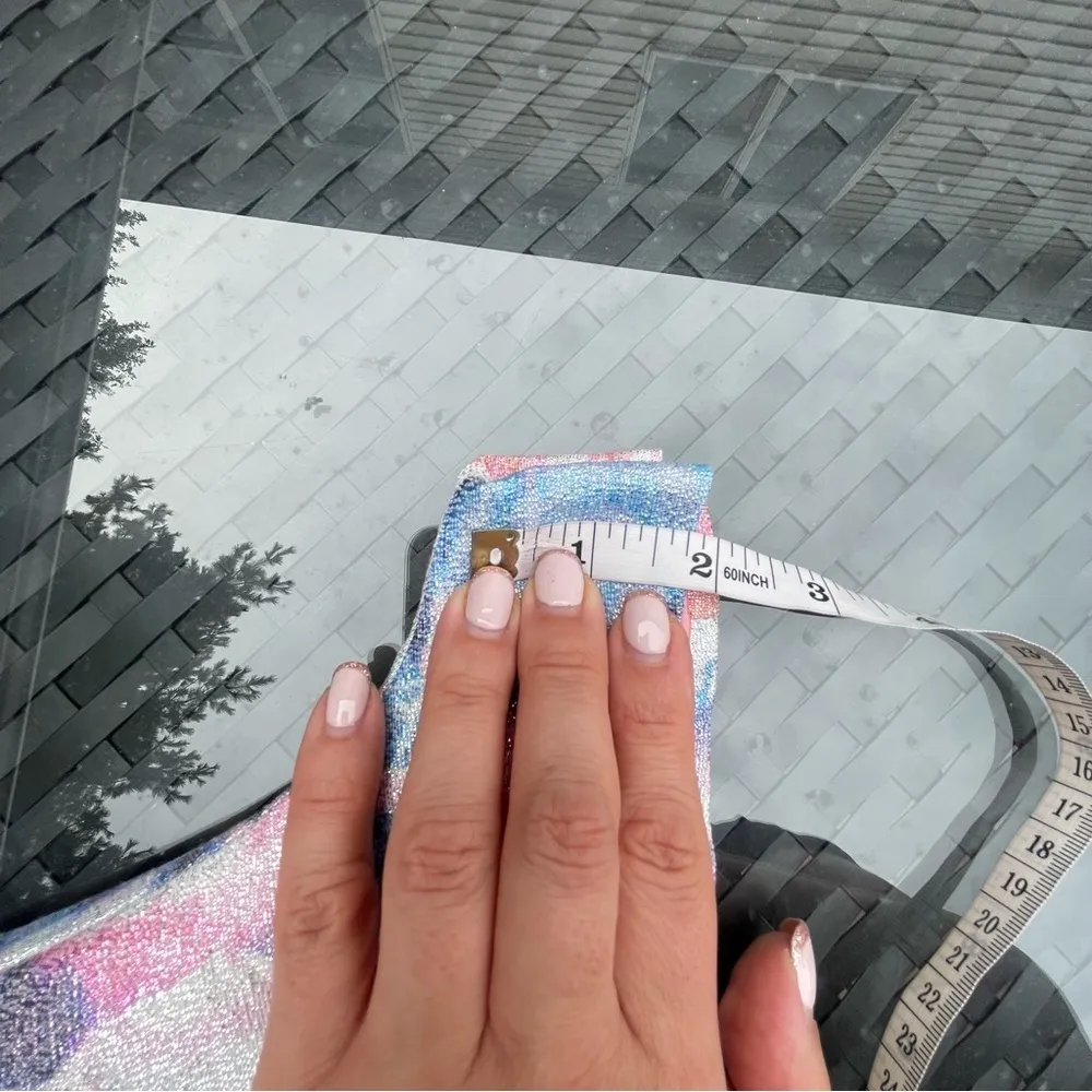 NASTY Gal floral shiny jacquard cut out halter romper shorts  Sz S - Image 9