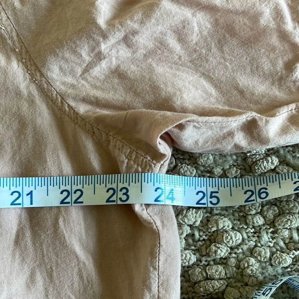 Women’s Le Ble’ en‎ Herbe Button down shirt. Light pink. Size XL Cotton. Pink - Image 7