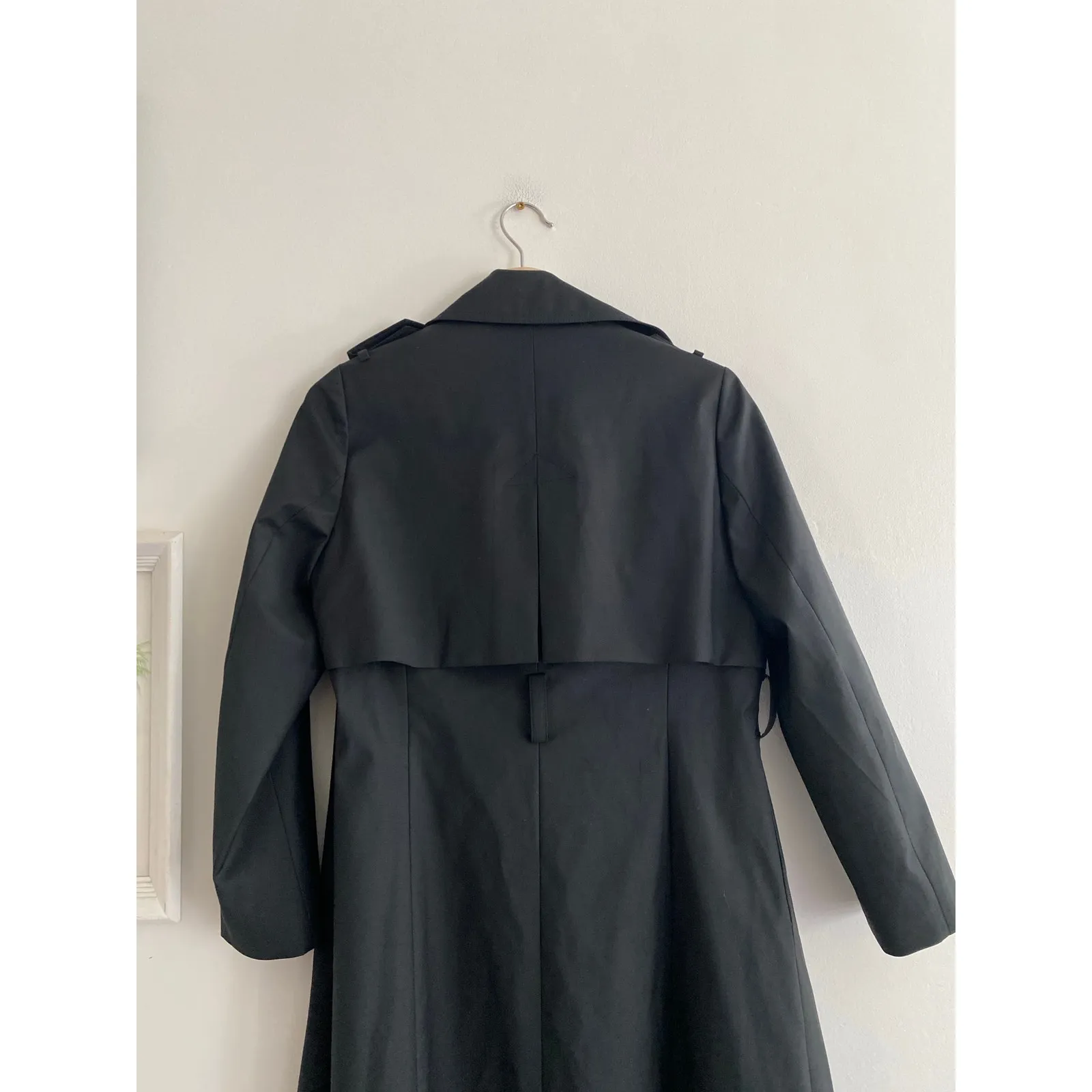 KNOT STANDARD Loro Piana System Black Trench Coat - Image 13