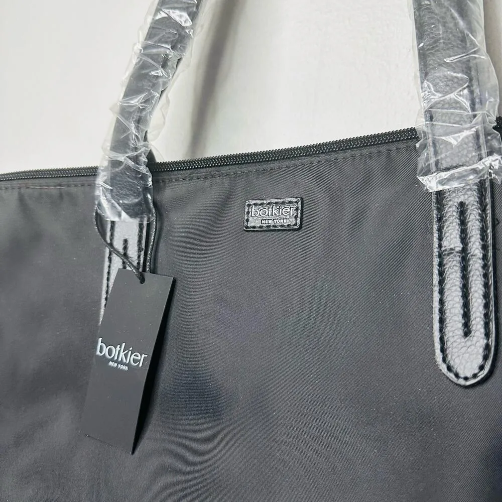 NWT BOTKIER New York Bond Black Nylon Oversized Compartment Tote Handbag - Image 9