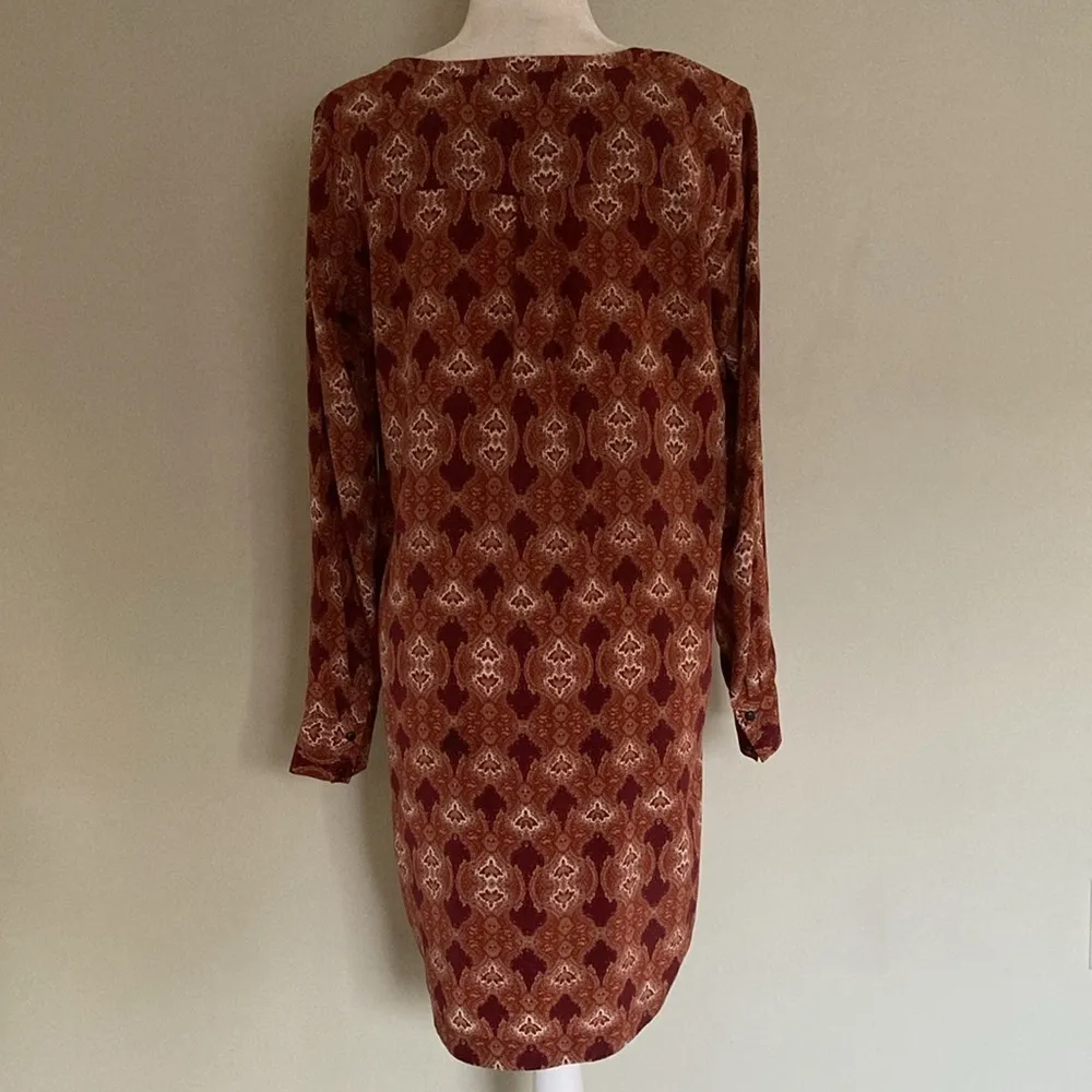 Club Monaco Long Sleeve Silk Dress - Image 5