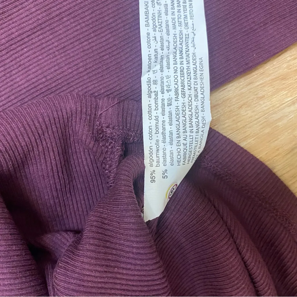 Zara Deep Purple Long Sleeve Top - Image 4
