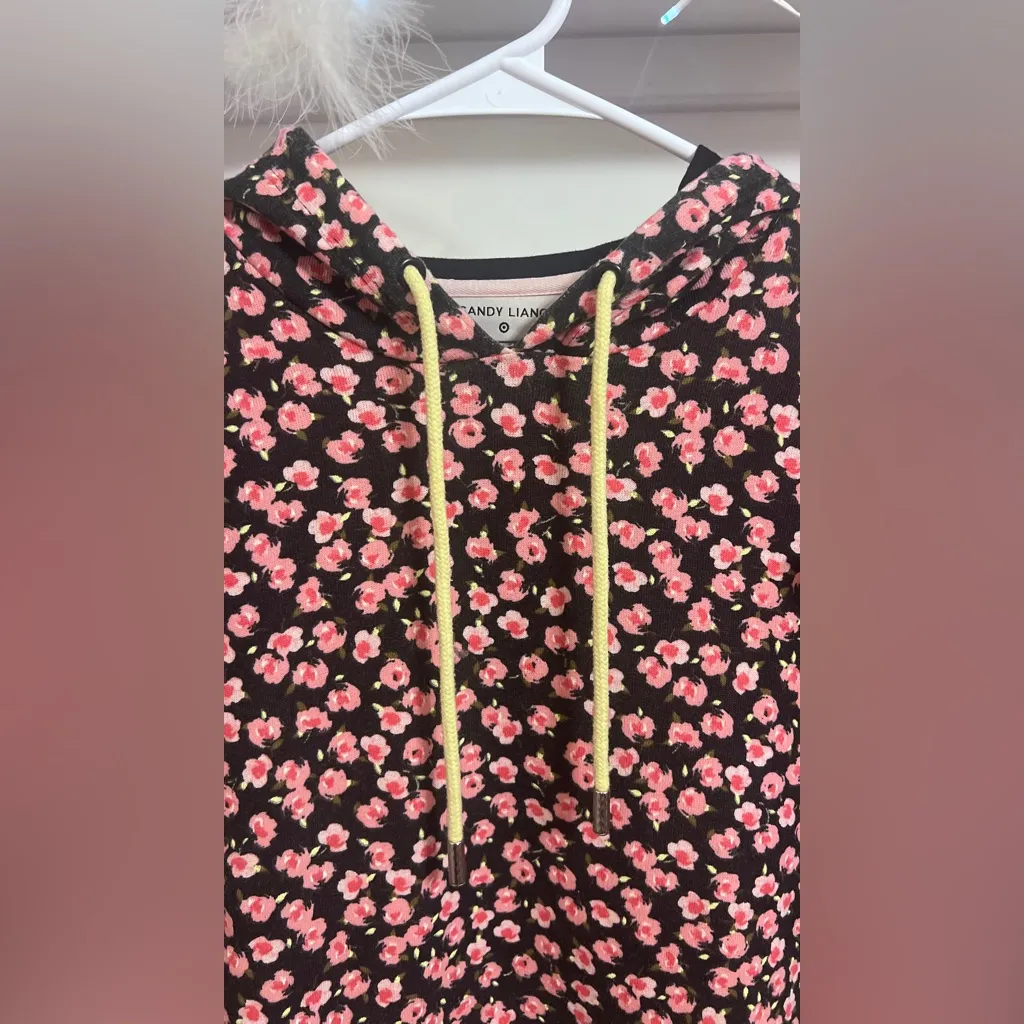 Sandy Liang Tops Sandy Liang X Target Women's Floral print Hooded Sweatshirt - Image 5