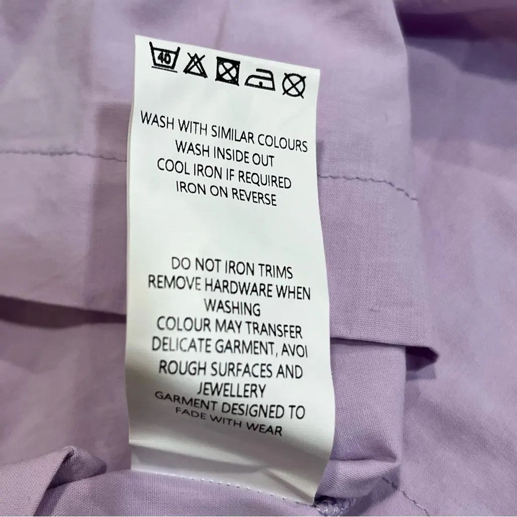 NEW Showpo. Lavender Purple Sula Asymmetric Off One Shoulder Puff Sleeve Dress Size 12 - Image 10