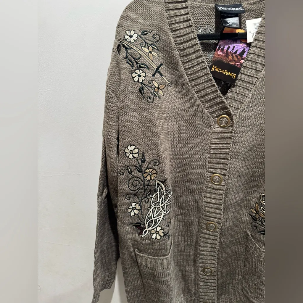The Lord Of The Rings Floral Icons Cardigan ( size Medium) - Image 7