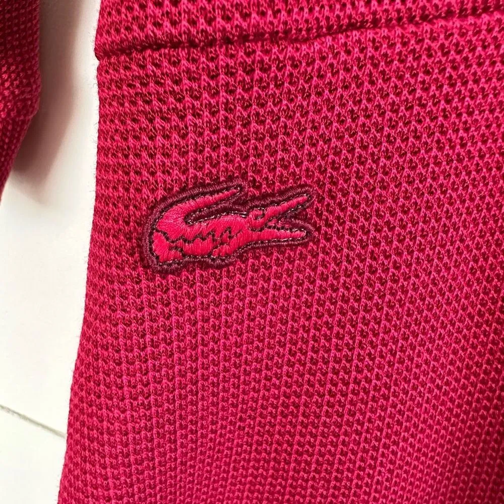 Lacoste Women’s 36 Maroon Long Sleeve Dress - Image 2